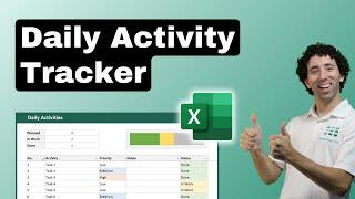 How to Make a Daily Activity Tracker in Excel