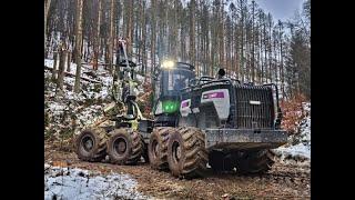 *Biggest Logset* • Logset 12H GTE Hybrid • 510PS • Harvester in Action • Forstbetrieb Kinze