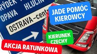 Akcja ratunkowa . Jadę do Czech pomóc kierowcy ! Przesiadka z Daf-a na Volvo .Pozdrowienia dla widza