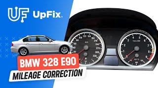 BMW 328 E90 Odometer Mileage Correction Video on Instrument Cluster ICP