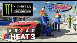 NASCAR Heat 3 Setup - Auto Club setup (Monster Energy Series)