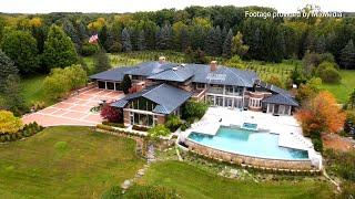 Tour $10M custom Frank Lloyd Wright-inspired home near Ann Arbor