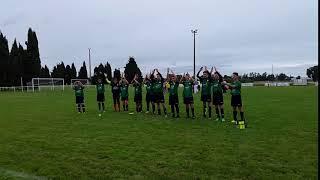 2017 09 17 le clapping des U15 après leur victoire