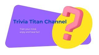 Trivia Titan Channel - American History