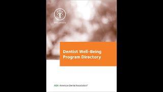 ADA Dentist Wellbeing Program Directory