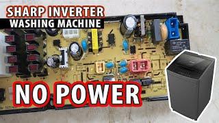 Sharp Inverter Washing Machine NO POWER!! How to fix?
