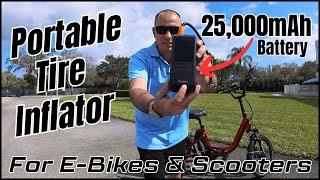 How Does The Nuste Portable Tire Inflator From Amazon Work On E-Bike & E-Scooter Tires?