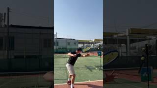 Forerhand  나혼자 포핸드 연습 #테니스 #tennis #포구기 #테니스레슨 #오수빈프로 #tenniscoach