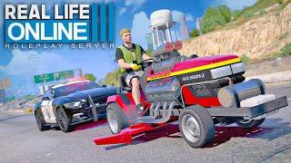 1000 PS RASENMÄHER vs. POLIZEI! | GTA 5 RP Real Life Online