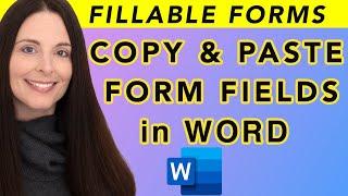 How To Copy & Paste Protected Form Fields in Word