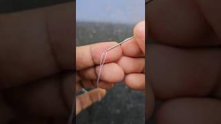 easy way to tie a knot in your thread#shorts#youtubeshorts