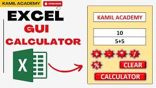 Master Excel GUI Calculator: Step-by-Step Guide to Building a Powerful Tool @KamilAcademy-amn