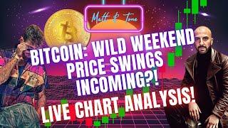 BITCOIN: WILD WEEKEND PRICE SWINGS INCOMING?!-LIVE CHART ANALYSIS!