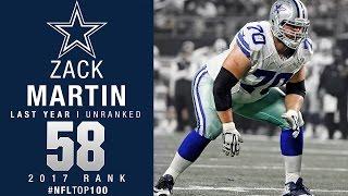 #58: Zack Martin (G, Cowboys) | Top 100 Players of 2017 | NFL