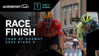 PURE DOMINANCE!  | Tour of Norway Stage 4 Race Finish | Eurosport Cycling