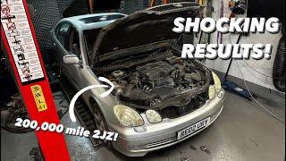 how much power has the 200,000 mile 2JZ GS300 lost in 21 years? **DYNO RESULTS**