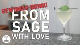 From Sage with Love Cocktail - Gewinnerdrink mit Brockmans Gin #Brocktober