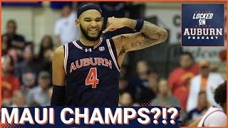 REACTION: Auburn Basketball WINS the Maui Invitational Championship, BEATS Memphis