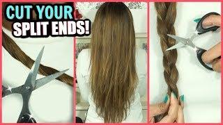 HOW TO CUT YOUR SPLIT ENDS AT HOME │ 5 HAIR CUTTING HACKS FOR CUTTING SPLIT ENDS!