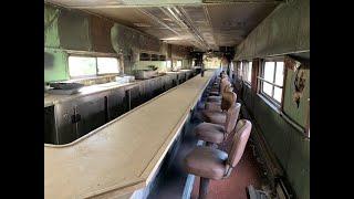 Exploring Abandoned Vintage Trains in New England with AMAZING Retro Diner Cars!