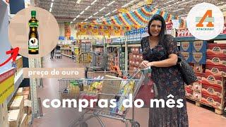 Compras do Mês  de Maio para 3 pessoas no atacadista | Gastei MAIS de 850 reais 