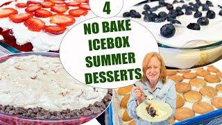 4 NO BAKE ICEBOX SUMMER DESSERTS