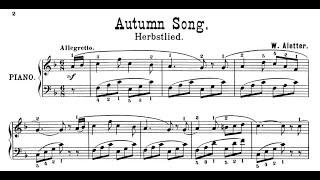 Wilhelm Aletter- 6 Kinderstücke: II.Autumn Song