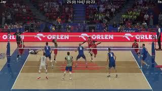 Volleyball Japan - Italy Amazing FULL Match Tiebreak