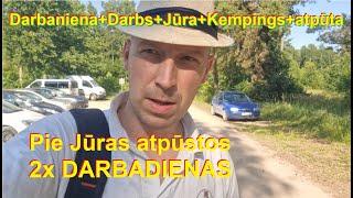 Kempings pie dabas darbadienā.. Darbaniena+ Darbs+ Jūra+ Kempings+ atpūta _ kā es to visu apvienoju!