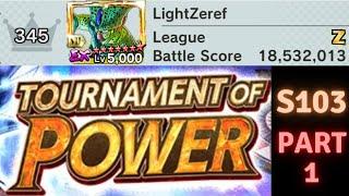 (Dragon Ball Legends) TOP SEASON 103 QUICK GUIDE PART 1