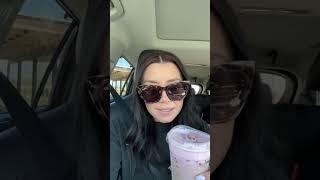 Trying the Starbucks Cherry Chai Latte