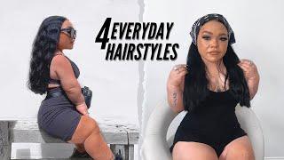 STRAIGHT TO CURLY EVERYDAY HAIRSTYLES...4 WAYS USING MARK HILL