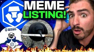 NEW Crow With Knife Exchange Listing! (CRO Coin News) Top Cronos Meme Coins MOVING!