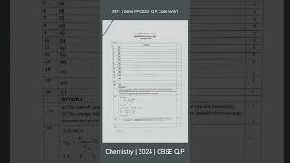 Class 12th | Chemistry | 2024 | SET-1 | Q.P. Code 56/4/1 | Series PP4QQ/4 #youtubeshorts
