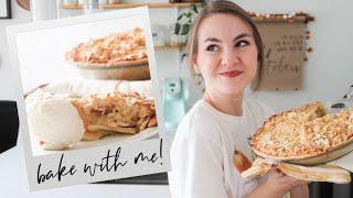 BAKE WITH ME | Cozy Custard Apple Pie