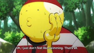 Koro-sensei can't swim