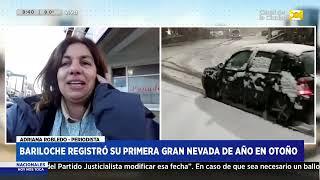 Bariloche registró su primera gran nevada del año en otoño - Adriana Robledo | HNT 8