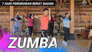 AEROBIK ZUMBA PENURUNAN BERAT BADAN | GERAKAN MUDAH BIKIN GOBYOSS