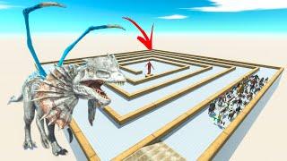 Escape From Dilophosaurus - Last Survivor - Swirl Course | Animal Rrevolt Battle Simulator