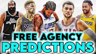 2024 NBA FREE AGENCY PREDICTIONS | Klay Thompson, Paul George, James Harden and more!