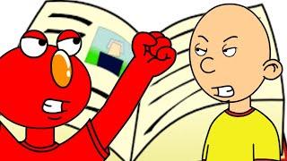 Caillou and Elmo Write Mean Stories About Each Other in Storybook Weaver/Grounded