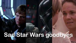 3 sad emotional goodbyes in Star Wars ROTJ, The Mandalorian & TPM