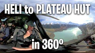 Helicopter ride and walk around Plateau Hut - 360°