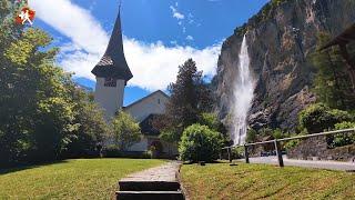 Walking Tour Of Lauterbrunnen, Switzerland: The Enchanting Valley With 72 Waterfalls In Stunning 4K