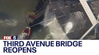 Third Avenue Bridge reopens after getting stuck open due to heat