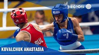 KOVALCHUK  Anastasia  PETROVA Stanimira (54 kg). European Games 2023