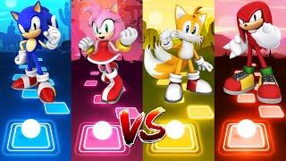 Sonic - Amy Rose - Knuckles - Tails | Tiles Hop EDM Rush!
