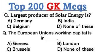 Important 200+ General Knowledge gk Mcqs | top gk Mcqs ppsc fpsc nts pts etea issb paf police