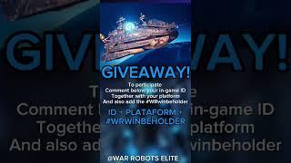 GIVEAWAY BEHOLDER! #WRwinBeholder #warrobotsshorts #giveaway  #trend #lucky #sorteio #viral #fyp