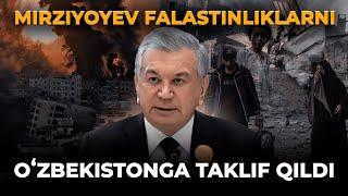 MIRZIYOYEV FALASTINLIKLARNI OʻZBEKISTONGA TAKLIF QILDI